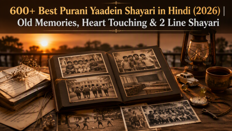 600+ Best Purani Yaadein Shayari in Hindi (2026) | Old Memories, Heart Touching & 2 Line Shayari